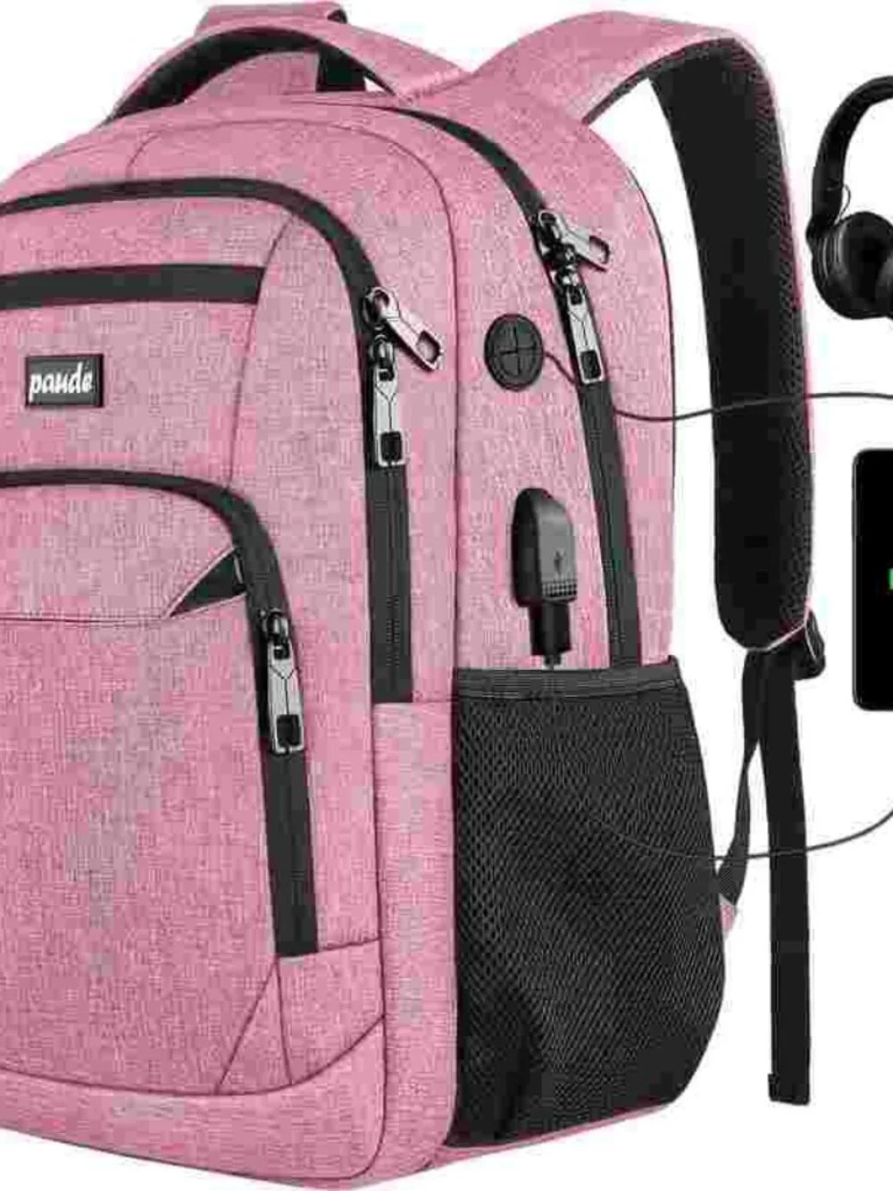 Backpack with USB Charging Port for School College Travel 15.6 Inch Laptop